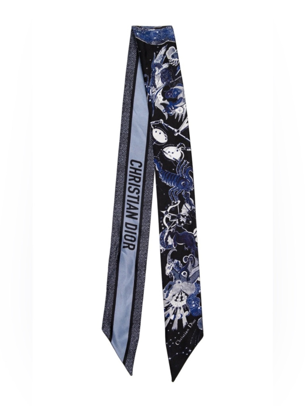 Christian Dior Mitzah Zodiac Fantastico Silk Twilly